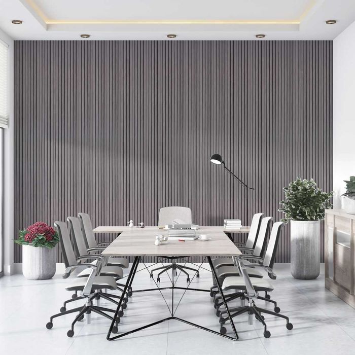 Декоративен PVC Панел – цвят сив – 16 х 2.4 х 260 см