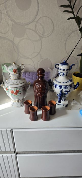 Антикварные фарфоровые самовары