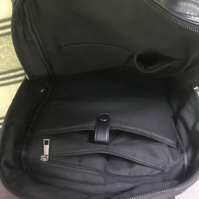 Рюкзак кожаный чёрный