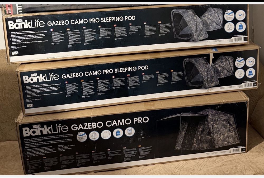 Шатра Nash Bank Life Gazebo Camo Pro+ 2 броя под паладки