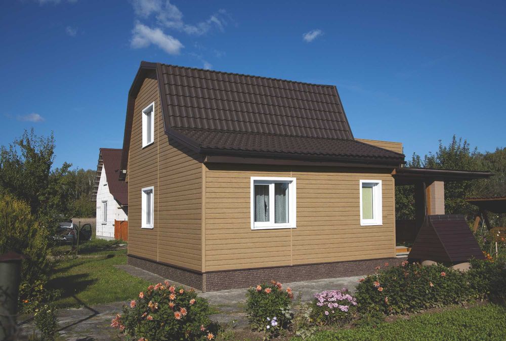 Сайдинг под Брус, Ель, Кедр, Дуб. Гибкая черепица, софиты.