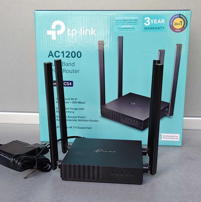 WiFi Рутер TP-Link AC1200 Archer C54. два канала стандартен + 5G