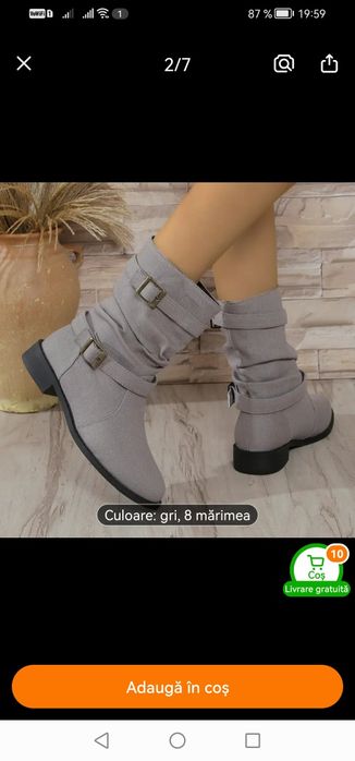 Cizmulite pânză primăvara-vara-toamna