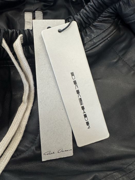 Rick Owens leather shorts