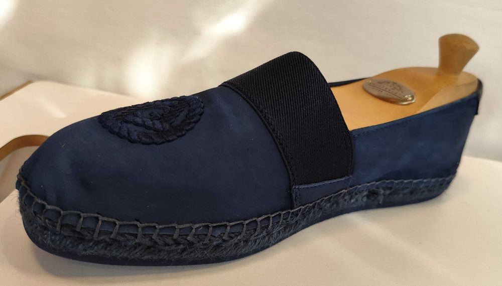 Pantofi slip on 40 mocasini casual GANT piele naturala moale albastru