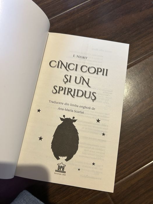 carte "cinci copii si un spiridus"