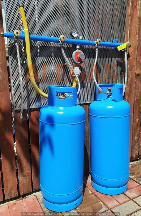 Kit complet cu 2/3/4 butelii GPL si accesorii pt incalzire cu GPL