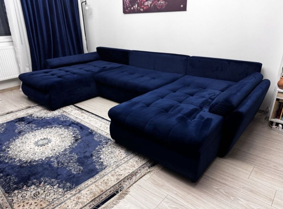 Canapea de catifea premium