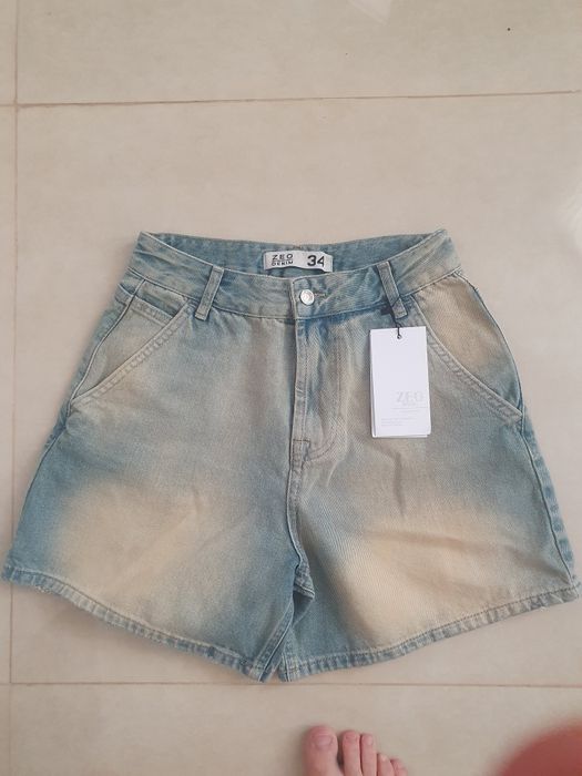 Bermude blugi damă, Zara, Zeo Denim