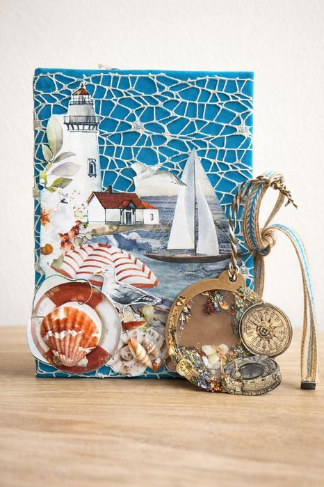 „Спомени от пристанището“ - уникален ръчно декориран журнал