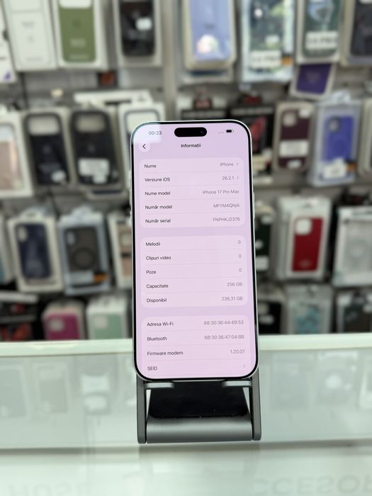 Iphone 17 Pro Max  - Memorie 256GB - Sanatate baterie 100% - DeBi GSM Mobile