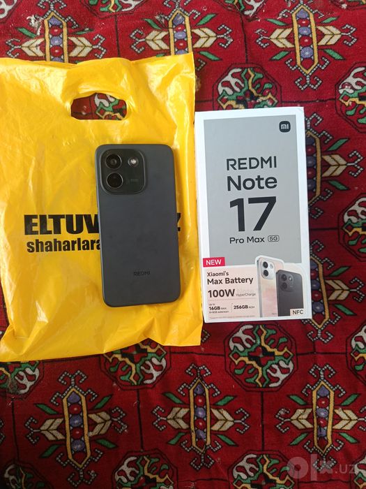 Redmi Bor 17 pro Max 5G 10 000 mah batareka sochni sotiladi