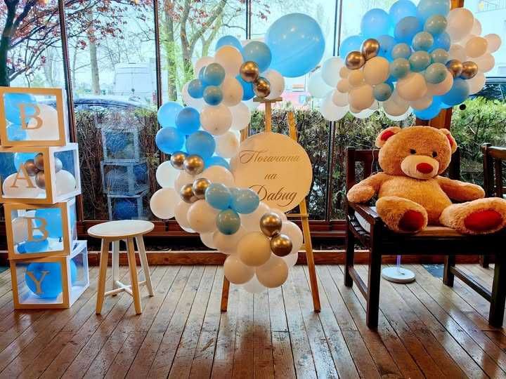 Украса за погача, украса за кръщение, украса за рожден ден, украса бал