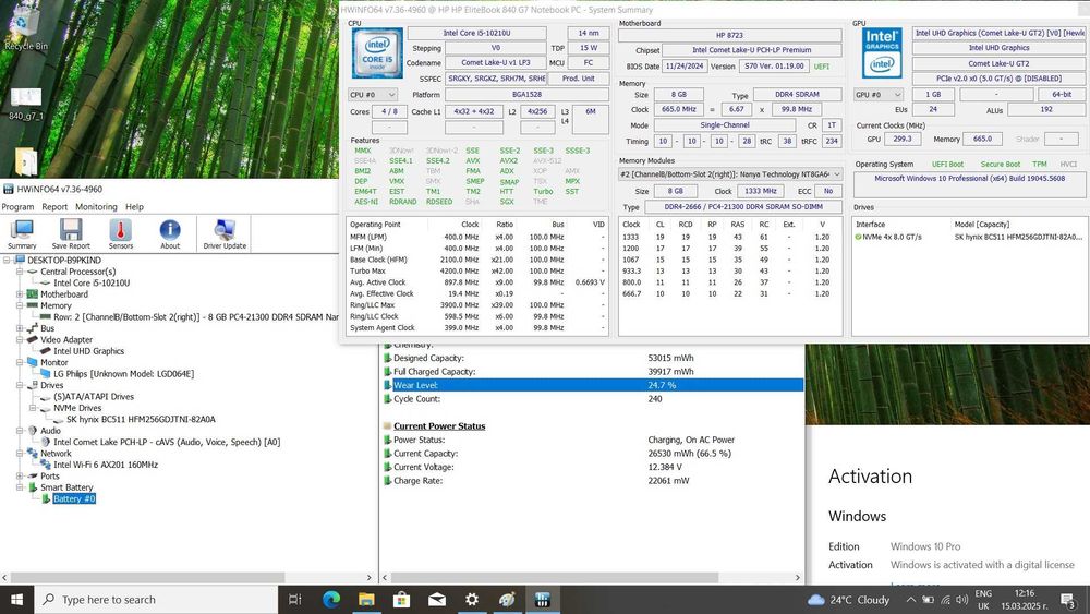HP Elitebook 840 G7 FHD IPS i5-10210U/256GB/8GB