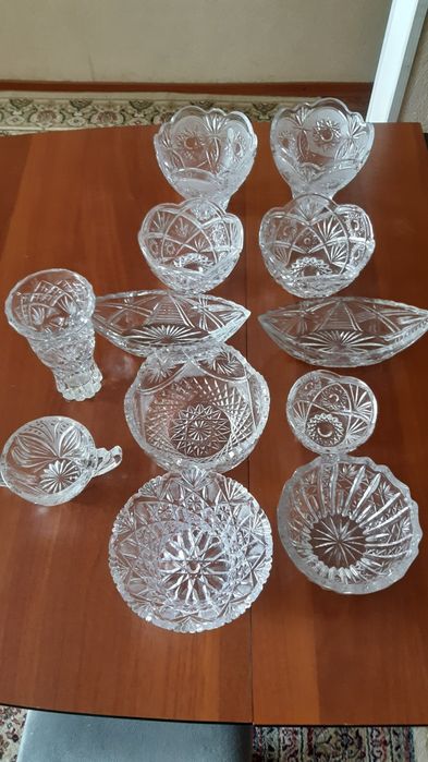 Ваза пара хрустальная