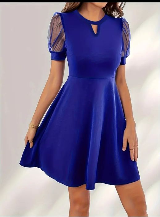 Елегантна мрежеста рокля