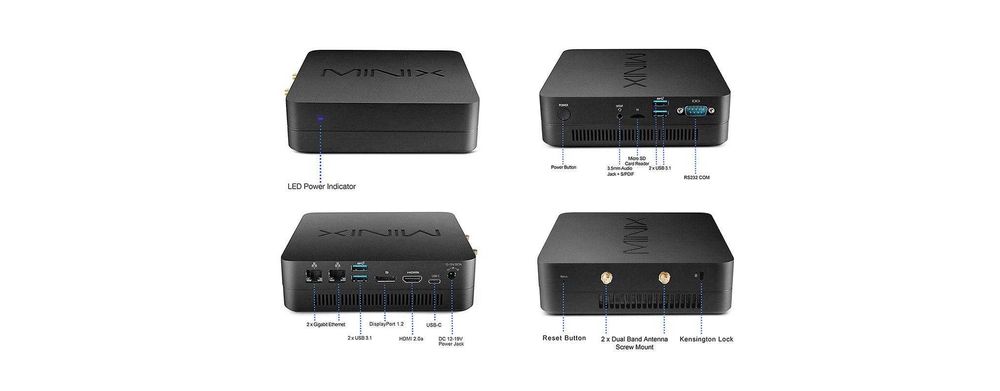 MINIX NGC-7 Pro Mini PC / i7-10510U / 32GB RAM / 512GB NVMe / Win 11 Pro