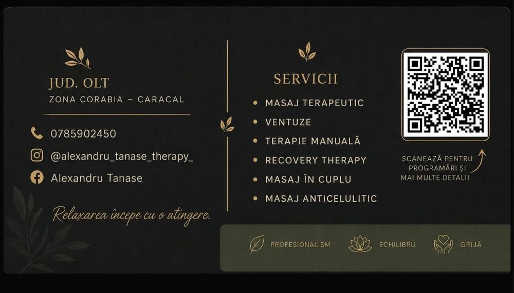 Masaj terapeutic & recuperare la domiciliu – Sibiu