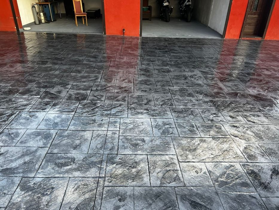 Beton amprentat și elicopterizat