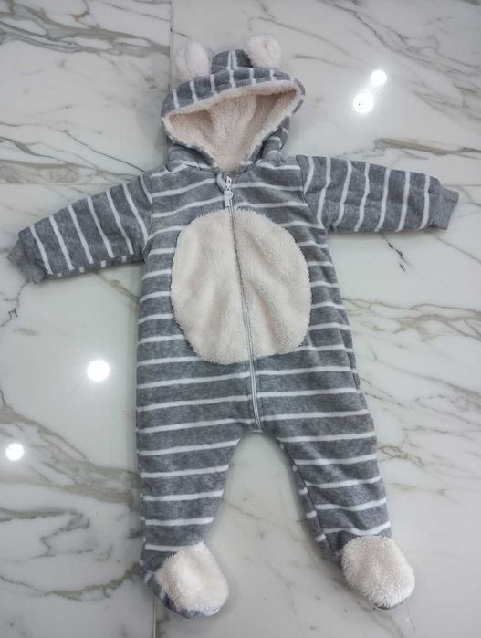 Бебешко зимно яке космонавт Детско зимно якенце космонавтче 6-9м 74см