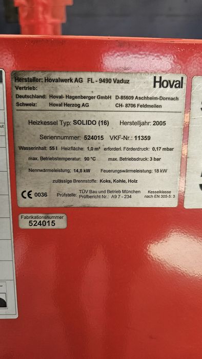 Vand centrala 18kw Hoval