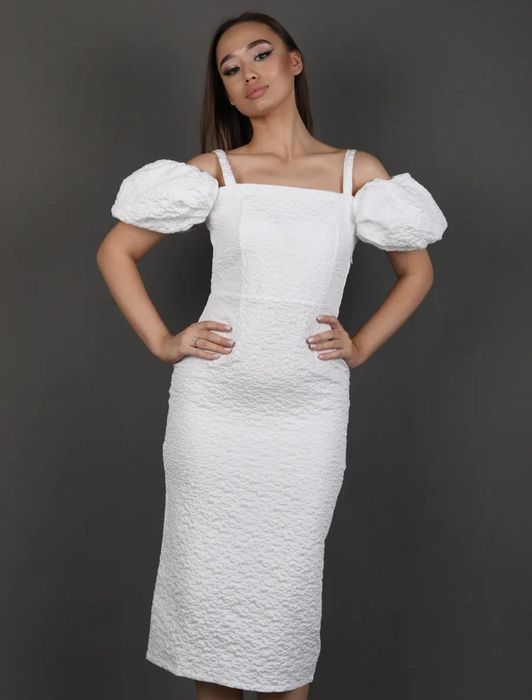 Белое платье 44 размер