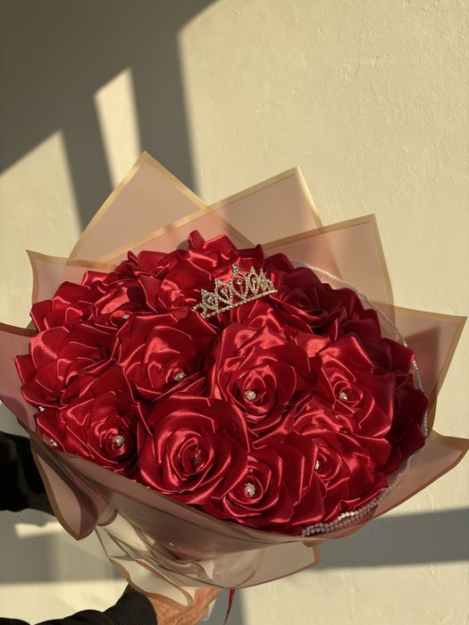 Trandafiri din satin