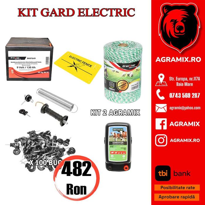 Seturi accesorii gard electric Breckner Germany, noi Agramix