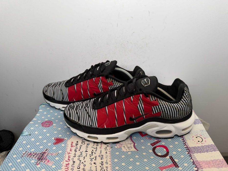 Nike Air Max Plus Striped Black White''оригинални маратонки 45 номер