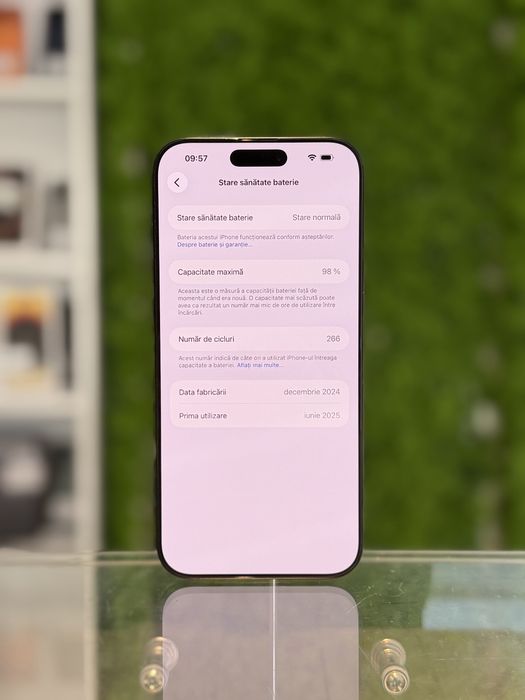 iPhone 16 pro max 256Gb Black/Baterie98%/Garantie 12 luni @atsgsm.ro