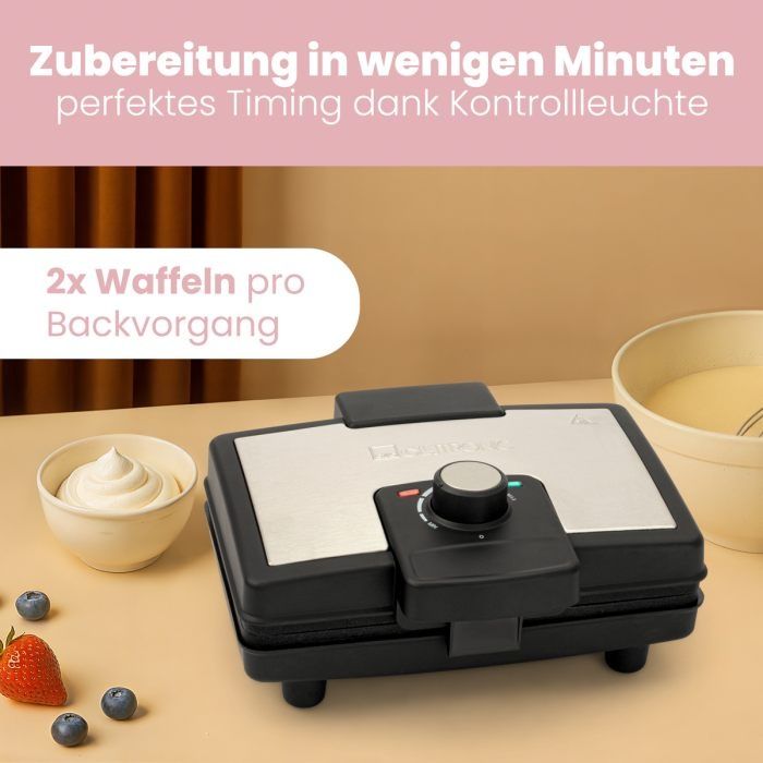 Нов гофретник Clatronic WA 3606 черен/неръждаема стомана