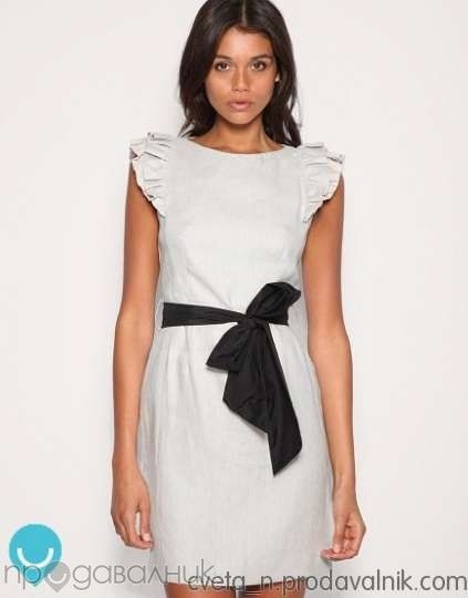 Нова ленена рокля от Warehouse М размер