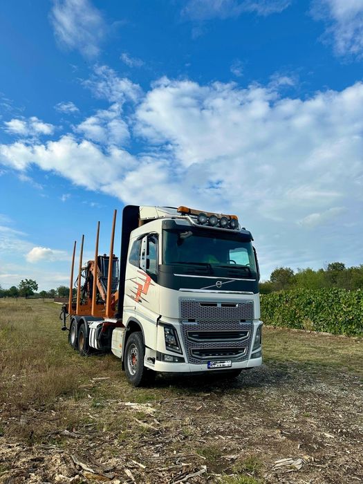 Volvo FH 16 cu macara forestiera