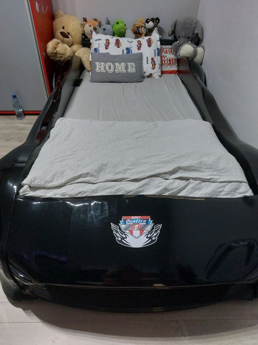 Donez pat copil in forma de masinuta