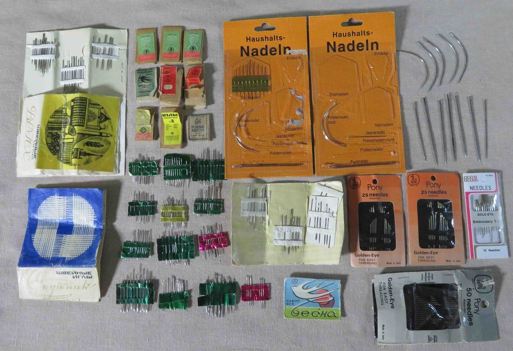 Иглы  для ручного шитья разные