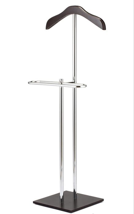 Напольная вешалка для одежды / костюмов | Дерево + хром