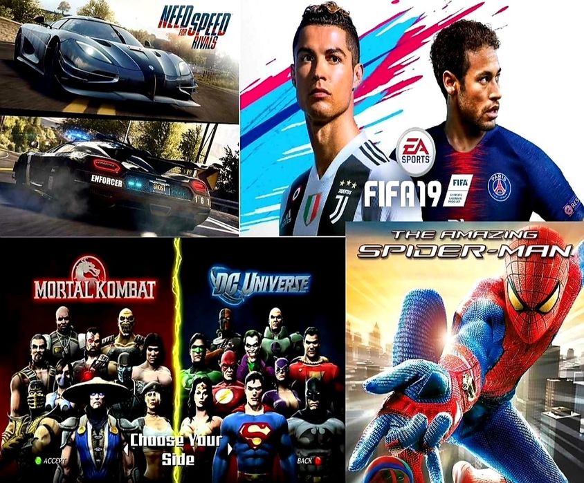 Ps 3 SuperSlim Gta5 Fifa19 Minecraft Farming Nfs Spiderman MKombat GOW