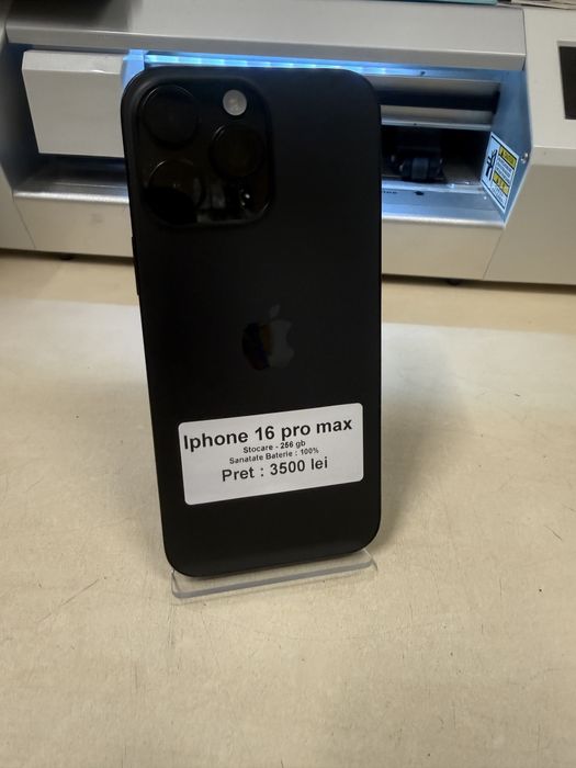 Iphone 16 pro max / 256 gb / 100% baterie / garantie