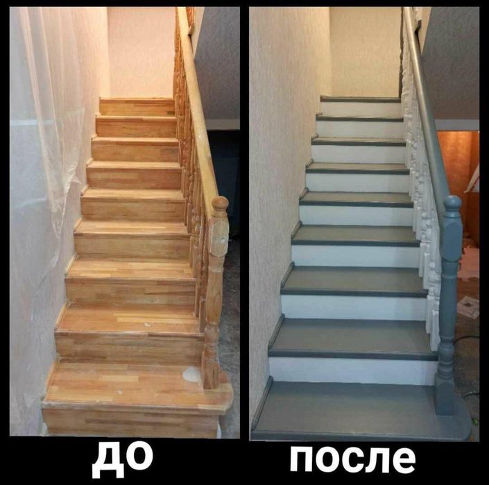 Реставрация и покраска дверей, лестниц