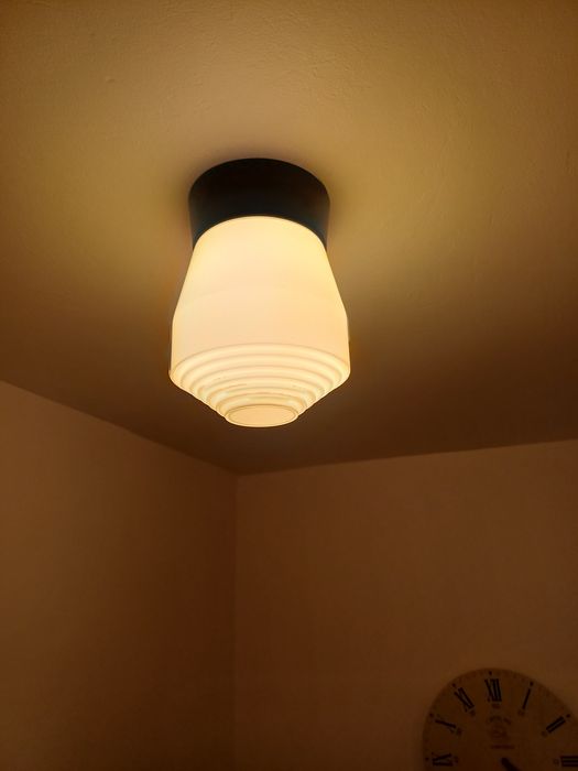 Accesoriu decorațiune lumina vintage colectie opalina Germania 1960