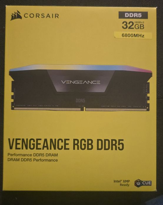 KIT Ram Corsair Vengenace RGB 32Gb DDr5 6800 CL36 merge si 6000 cl30