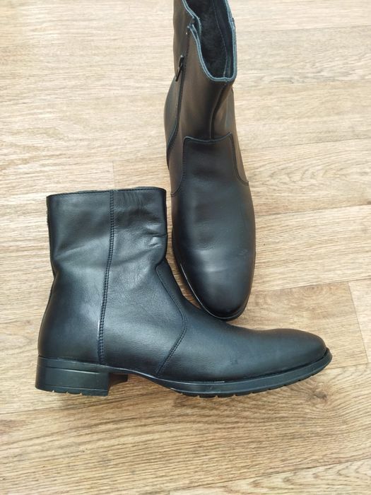 Обувь зимняя кожаная