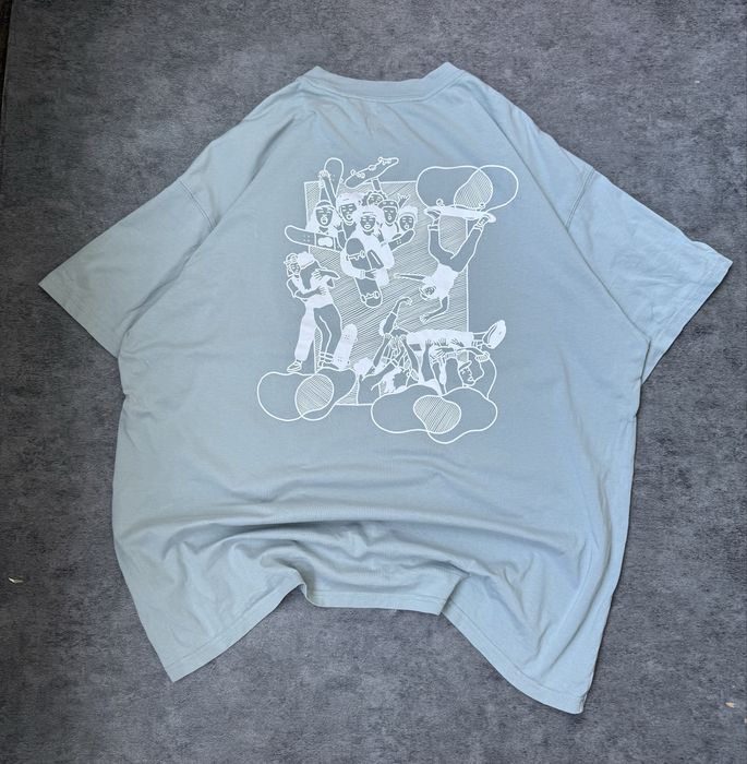 Tricou Nike SB Skate Like A Girl Graphic Tee Albastru XL Loose Fit Oversize