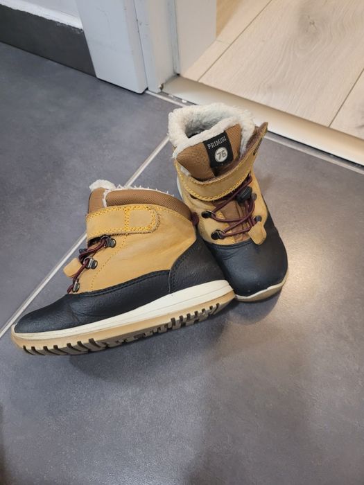Ghete de iarna cu tehnologie Gore-Tex, Negru, Maro Ocru, 26 EU