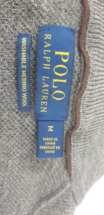 POLO Ralph Lauren Cardigan Merino Full Zip  L ОРИГИНАЛ! Мъжка Вълнена