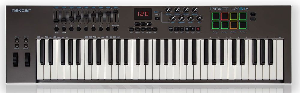 MIDI клавиатура Nektar Impact LX61+