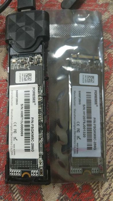 SSD-диск формата M.2 Type 2280 с интерфейсом M.2 SATA 256gb