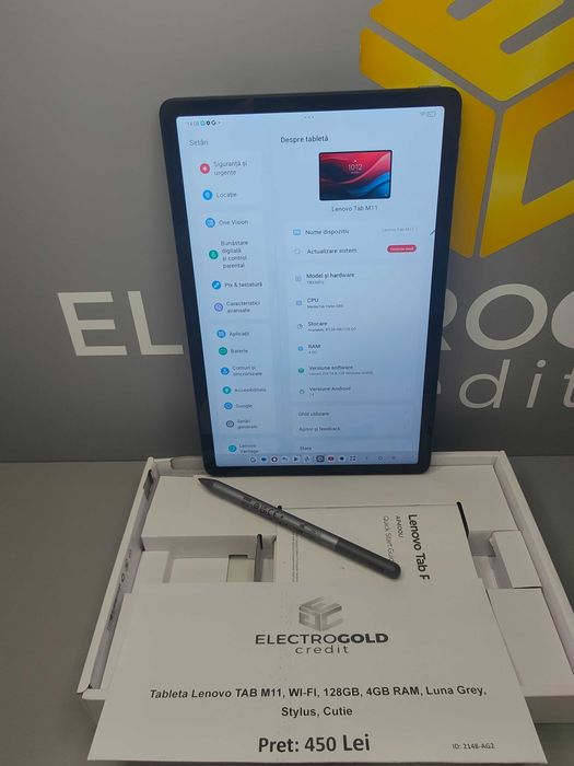 Tableta Lenvo TAB M11 Wi-FI/4GB RAM/128GB/Cutie/Stylus ID2148-AG2