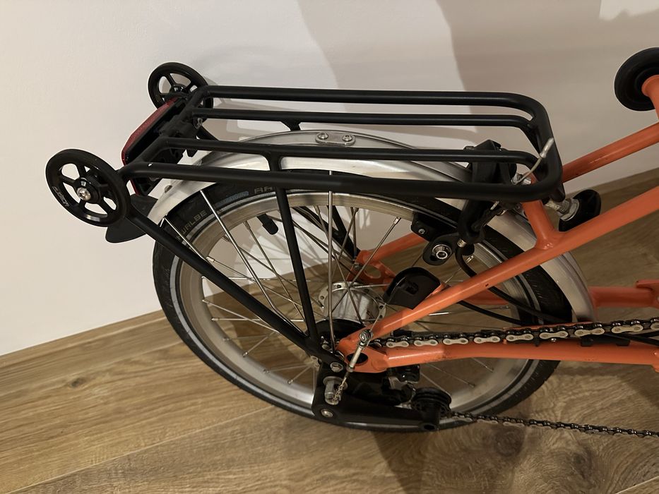 Bicicleta Brompton S6L + portbagaj after market