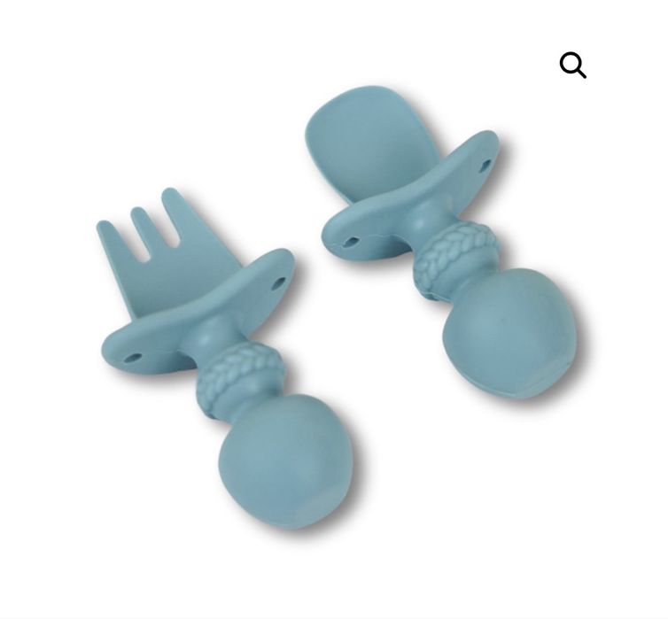 Силиконови прибори за хранене 2 комплекта